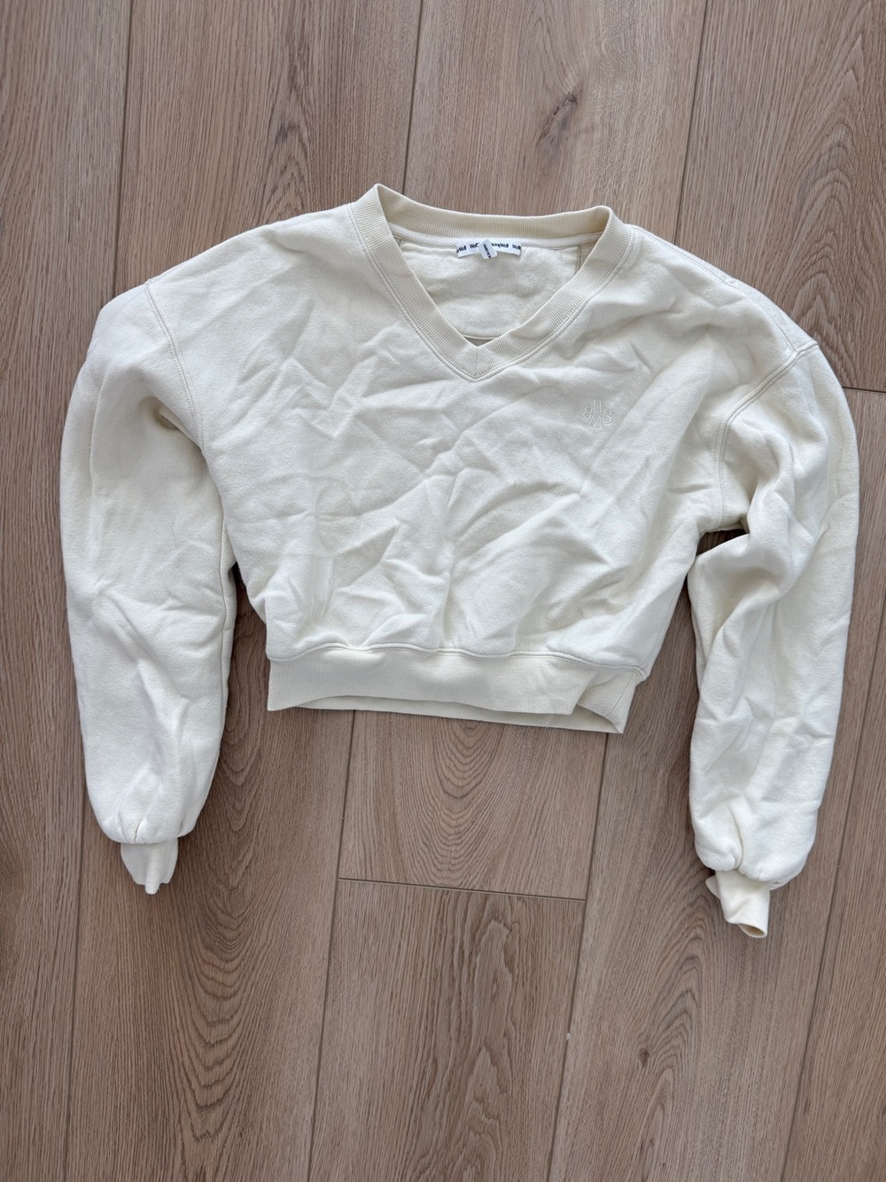 Well being well cropped sweatshirt